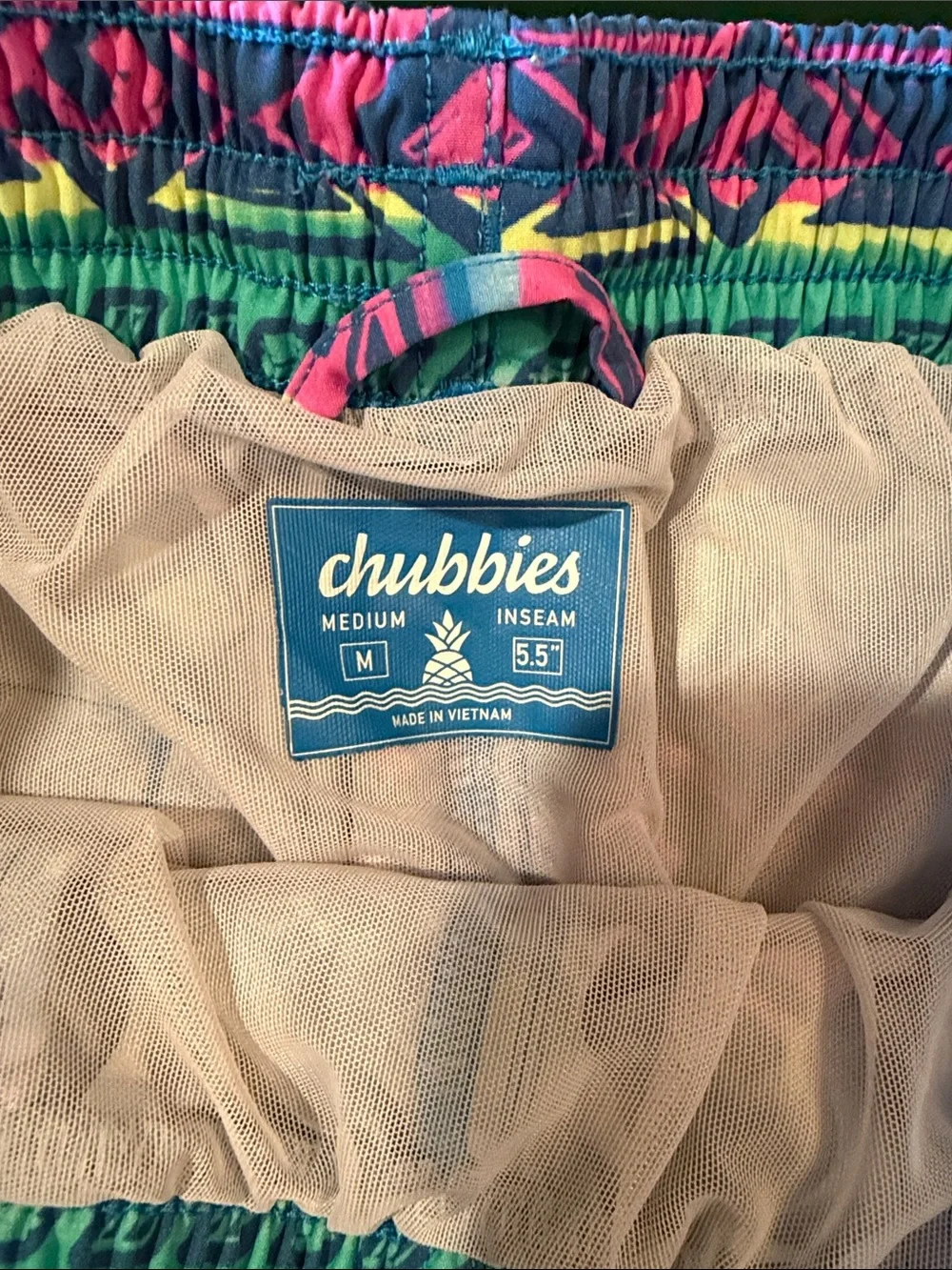 Men's Chubbies Swim Trunks Size M